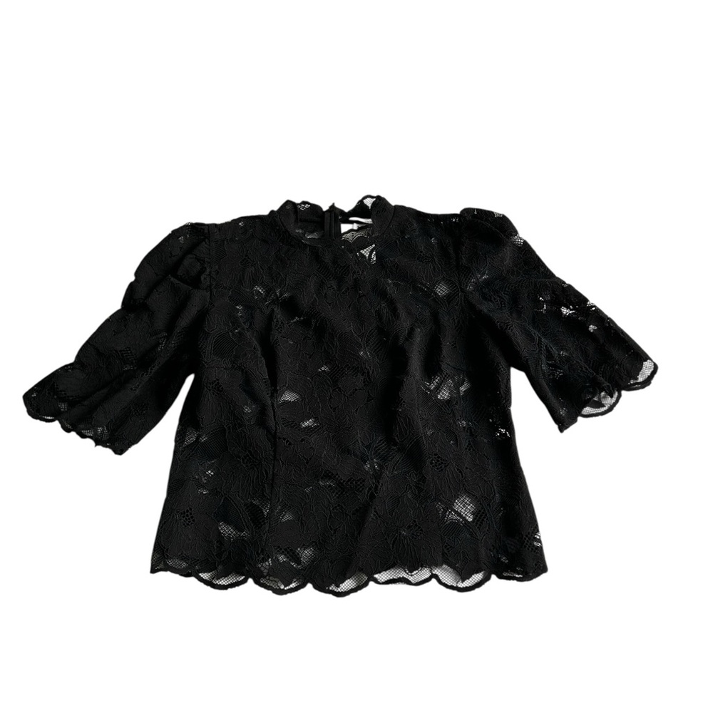 Zara Elegant Black Lace Top NWT - Picture 7 of 7